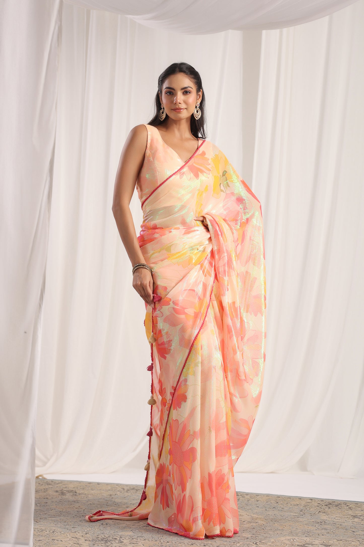 Mellow Floral printed Saree