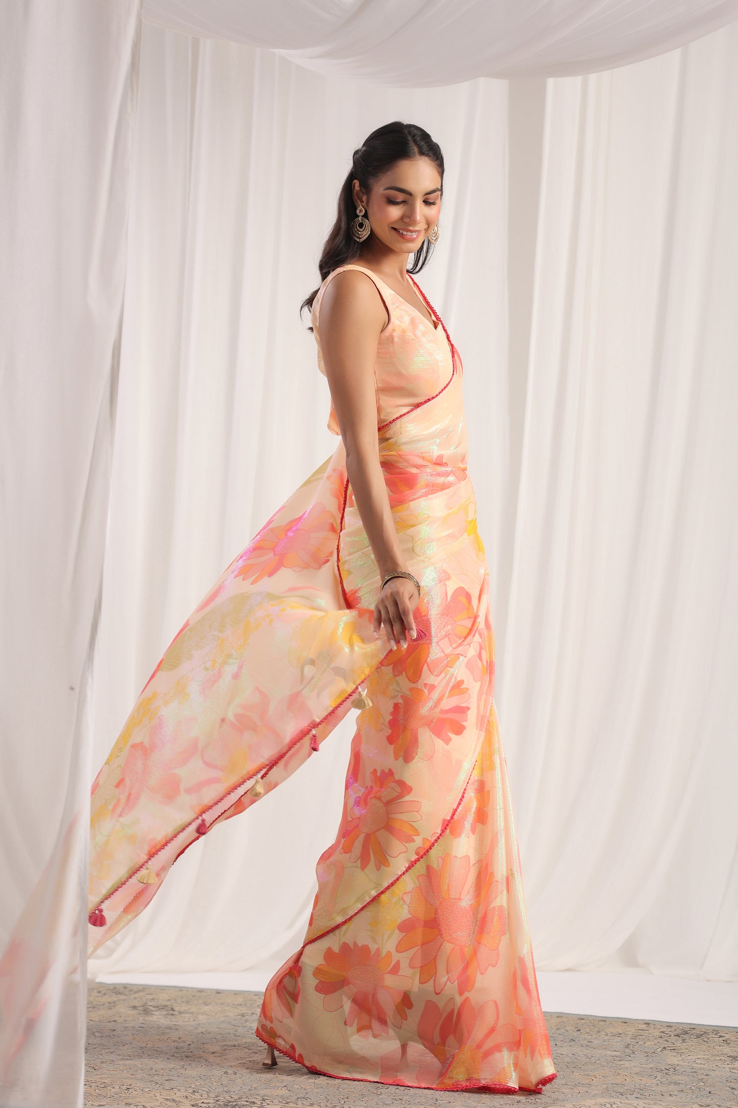 Mellow Floral printed Saree
