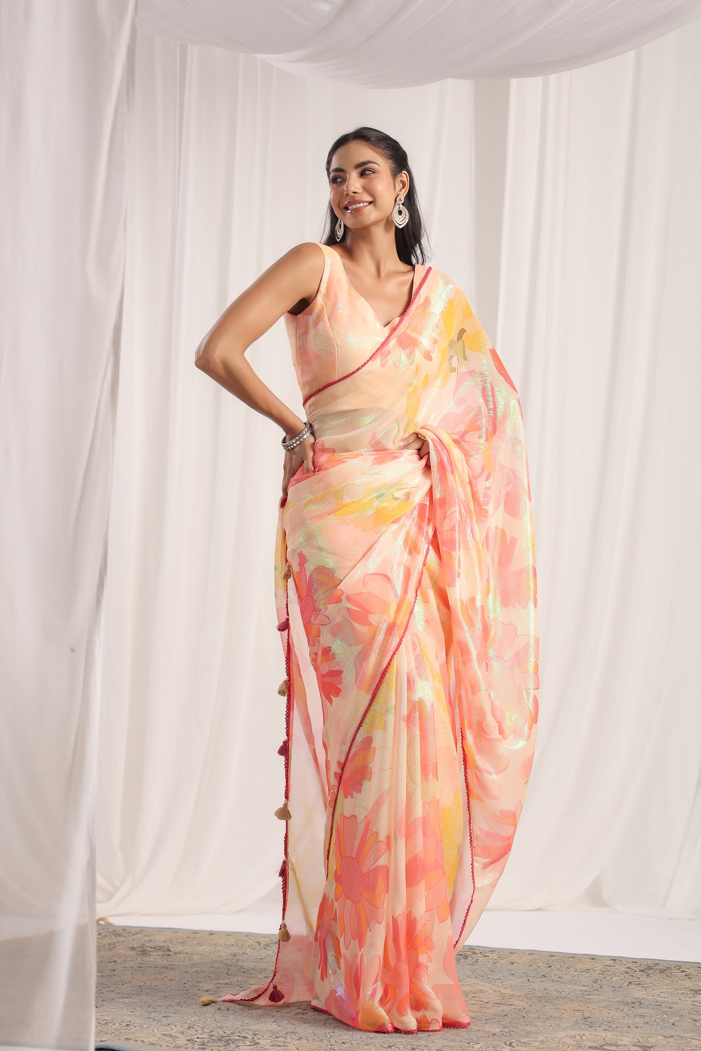 Mellow Floral printed Saree