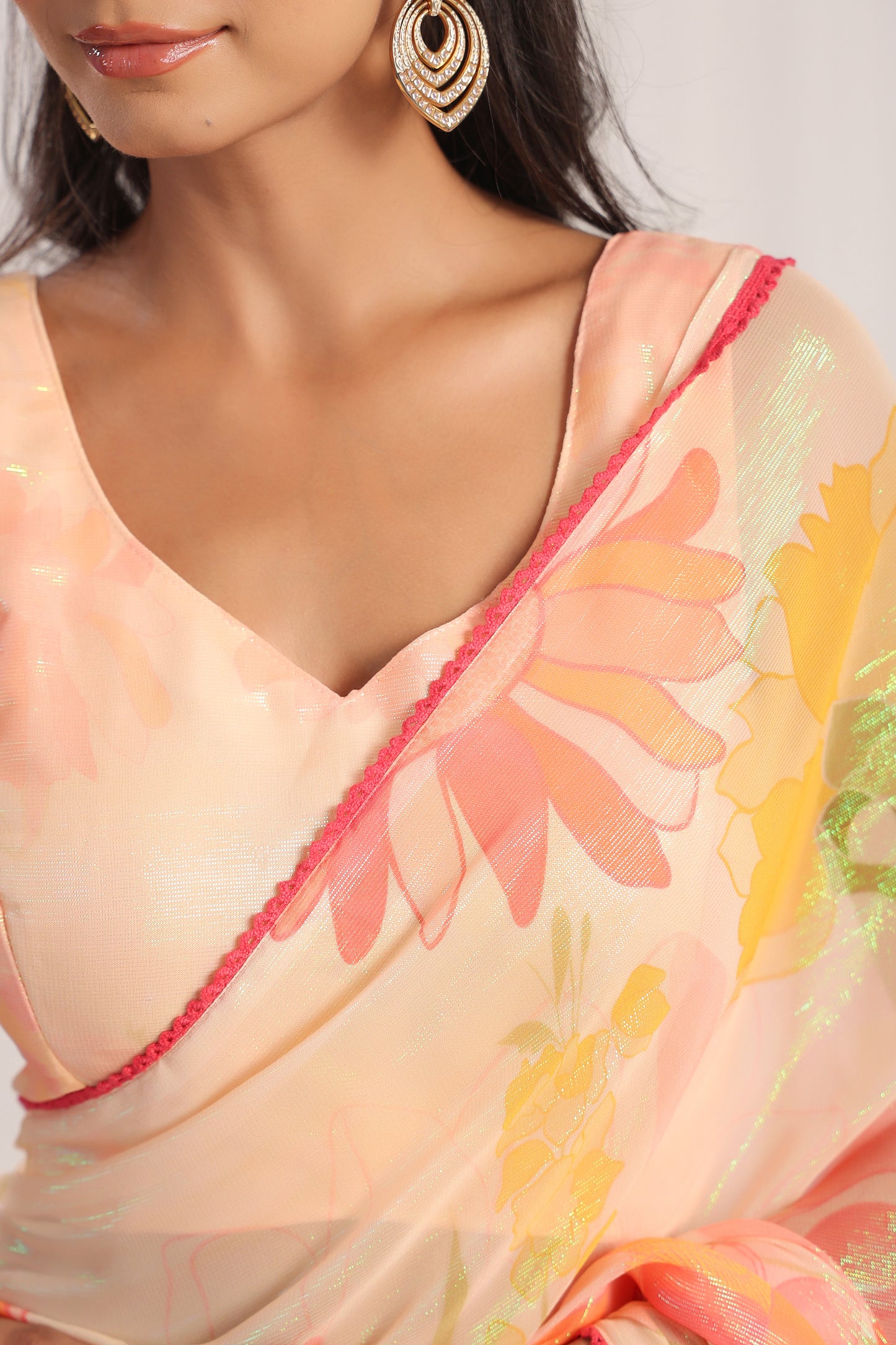 Mellow Floral printed Saree