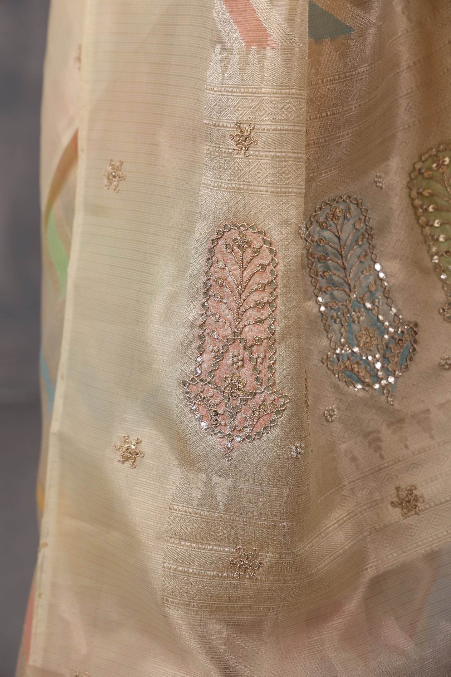 Lemon Yellow Zari Saree